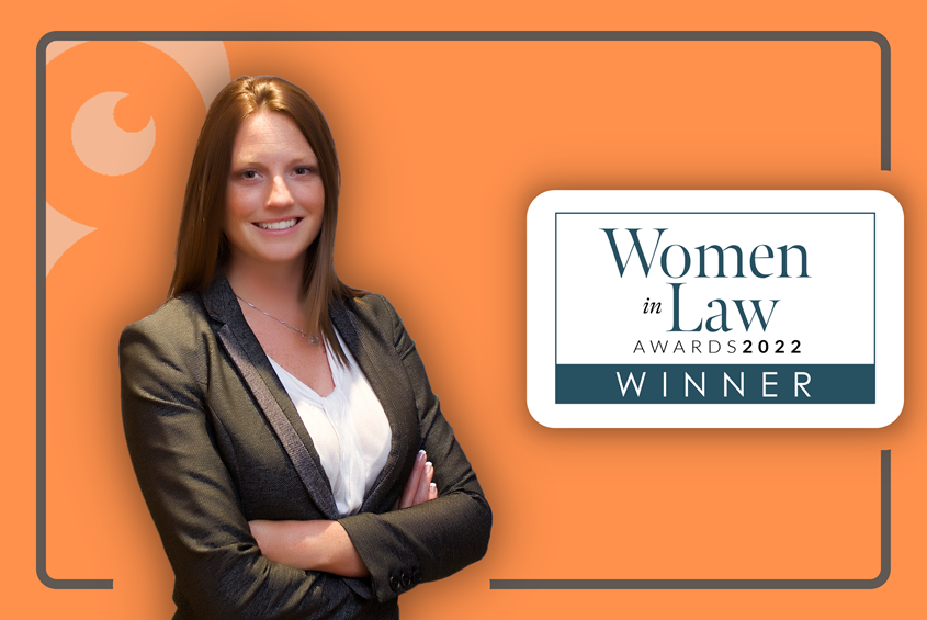 Lauren Smith wins Women in Law Award 2022