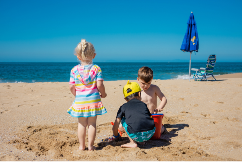 Children on summer holiday
